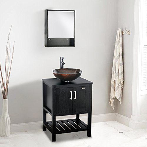 eclife 22" x 28'' Large Storage Bathroom Medicine Cabinet Origin Mirror Storage