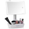 Fancii LED Lighted Large Vanity Makeup Mirror with 10X Magnifying Mirror