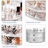 Jewelry Box and Makeup Organizer: 360° Rotating, Diamond-Faceted Design for Neat and Orderly Storage