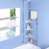 Baoyouni Bathroom Shower Corner Caddy Bath Tub Storage Rack Shelves Organize