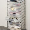 Seville Classics Large 10-Drawer Organizer Cart, White