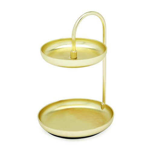 Umbra Poise Small Jewelry Tray, Double Jewelry Tray, Attractive Jewelry Storage