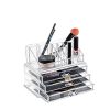 Unique Home 5 Piece Set Acrylic Jewelry & Cosmetic Storage Makeup Organizer