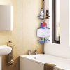 Mythinglogic Corner Shower Caddy, Adjustable Height Shower Tension Rod