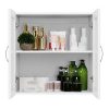 Yaheetech Bathroom Medicine Cabinet 2 Door Wall Mounted Storage Cabinet