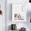 Tangkula Bathroom Cabinet, Mirrored Wall-Mounted Storage Medicine Cabinet