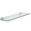 Floating Glass Bathroom Shelf Finish: Chrome