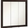 Design House Ventura Tri-View Medicine Cabinet, Espresso