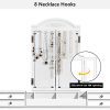 CHARMAID Vanity Set with Tri-Folding Mirror & 8 Necklace Hooks