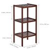 Bamboo Bathroom Shelf 3-Tier Small Utility Storage Shelf Rack