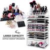 hblife Makeup Organizer 5 Pieces Acrylic Cosmetic Storage Drawers