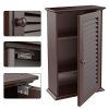 Topeakmart Bathroom/Kitchen Wall Mounted Single Louvered Door