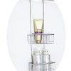 magionline Shower Caddies Hanging Basket 2-Tier Brass