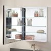 24" Surface Mount Deco Aluminum Medicine Cabinet - Timeless Elegance for Every Bath! 🚿✨