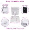 Bellapelle TriFold LED Lighted Makeup Mirror Touch Dimmable