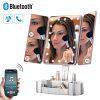 Makeup Mirror with Lights and Bluetooth - Tri-Fold Vanity Mirror