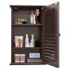 Yaheetech Wall Mounted Medicine Cabinet with Louver Single Door