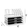 Unique Home 5 Piece Set Acrylic Jewelry & Cosmetic Storage Makeup Organizer