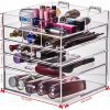 Cq acrylic Large 5 Tier Drawer Acrylic Makeup Organizer