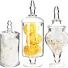 Mantello Decor Glass Apothecary Jars