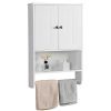 Yaheetech Bathroom Organizer Cupboard Wall Mounted Medicine Cabinet
