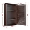 Topeakmart Bathroom/Kitchen Wall Mounted Single Louvered Door