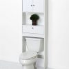 Bathroom Storage with Zenna Home Over-The-Toilet Spacesaver - White Elegance for Your Bathroom Haven! 🛁🚿