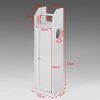 Haotian, White Free Standing Wooden Bathroom Toilet Paper Roll Holder Storage