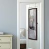 LUXFURNI LED Light Jewelry Cabinet Wall-Mount/Door-Hanging Mirror