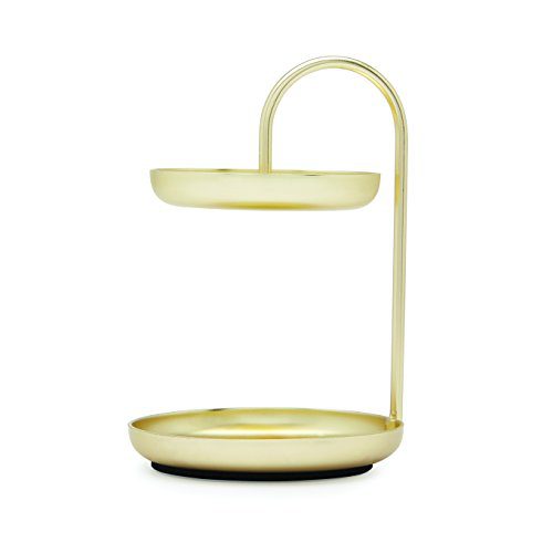 Umbra Poise Small Jewelry Tray, Double Jewelry Tray, Attractive Jewelry Storage