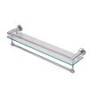 Fine Bathroom Lavatory Glass Shelf with Towel Bar and Rail Wall Mount