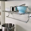 Bathroom Organization with Moen's Chrome Towel Shelf – Stylish and Functional