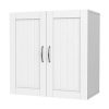 Yaheetech Bathroom Medicine Cabinet 2 Door Wall Mounted Storage Cabinet