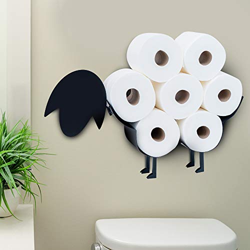 East World Sheep Toilet Paper Holder Free Standing and Wall Mount Toilet