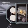 Beautify Large Mirrored Glass Jewelry Box and Cosmetic Makeup Organizer
