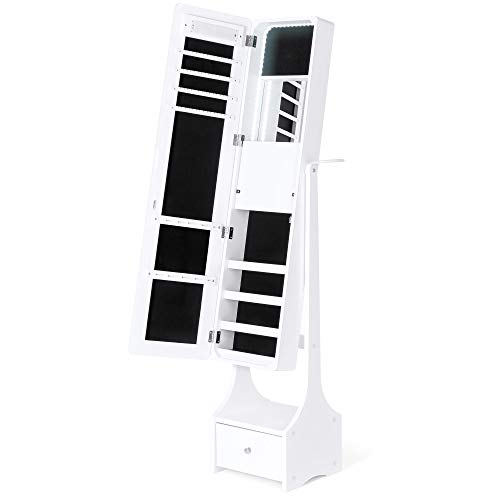 Illuminate Your Routine: Full Length LED Mirror Jewelry Armoire