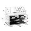 Unique Home 5 Piece Set Acrylic Jewelry & Cosmetic Storage Makeup Organizer