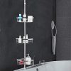 Tangkula Tension Corner Shower Caddy, Rustproof Stainless Steel