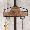 mDesign Bathroom Shower Tension Caddy for Shampoo, Conditioner, Soap