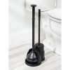 mDesign Modern Slim Compact Freestanding Plastic Toilet Bowl Brush