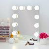 Posh Hollywood Vanity Mirror, Ultra Slim Frame Lighted Makeup Beauty Tabletop