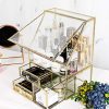 PENGKE X Large Gold Makeup Organizers,Dust Proof Cosmetic and Jewelry Storage