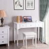 CHARMAID Vanity Set with Tri-Folding Mirror & 8 Necklace Hooks