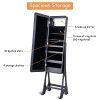 Giantex 15 LED Jewelry Cabinet Armoire with Magnetic Door