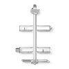 simplehuman Adjustable Shower Caddy XL, Stainless Steel + Anodized Aluminum