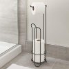 iDesign Classico Metal Free Standing Toilet Paper Tissue Holder
