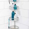 Zenna Home NeverRust Shower Tension Pole Caddy