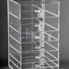 ACRYLIC COSMETIC CUBE ORGANIZER MAKEUP CASE