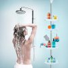 H&A Strong Shower Storage Caddy,SturdyTension Corner Pole Caddy