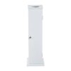 HOMCOM 26" Modern Country Vertical Bathroom Storage Cupboard Cabinet